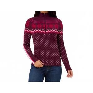 NEW KRIMSON KLOVER snowhut zip neck sweater in bing